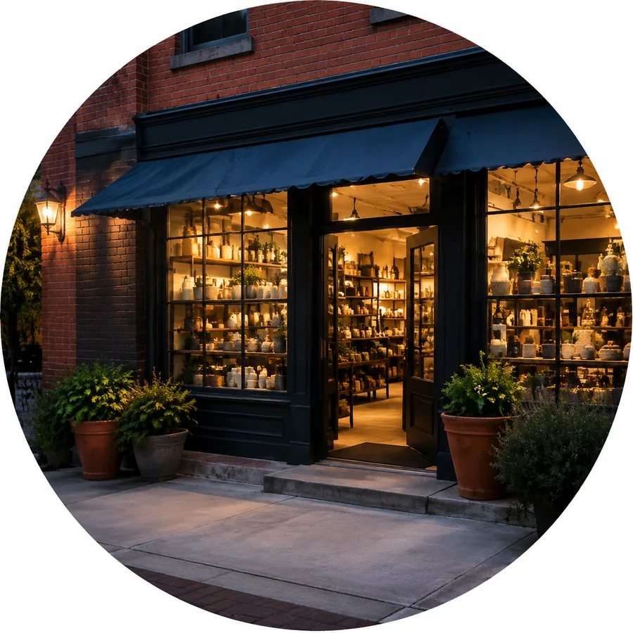 A welcoming local storefront that is easy for new customers to recognize.